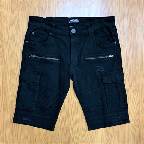 Contender Stretch Skinny Zipper Shorts