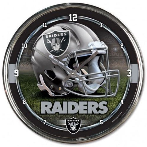 LV Raiders Chrome Clock