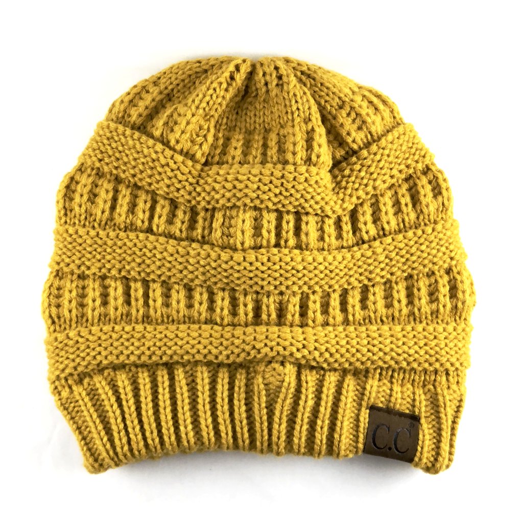 Ribbed Classic CC Beanie