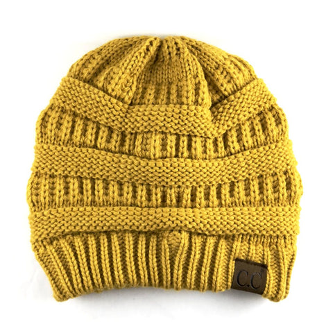 Ribbed Classic CC Beanie