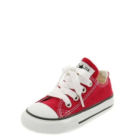 Converse Toddler Chuck Taylor Red Low Top ( FINAL SALE )
