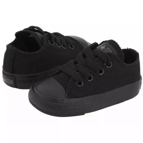 Converse Toddler Chuck Taylor Mono Black Low Top ( FINAL SALE )