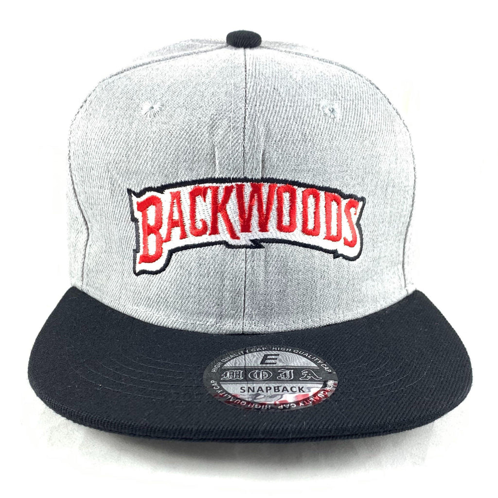 Backwoods Gray & Black Snapback
