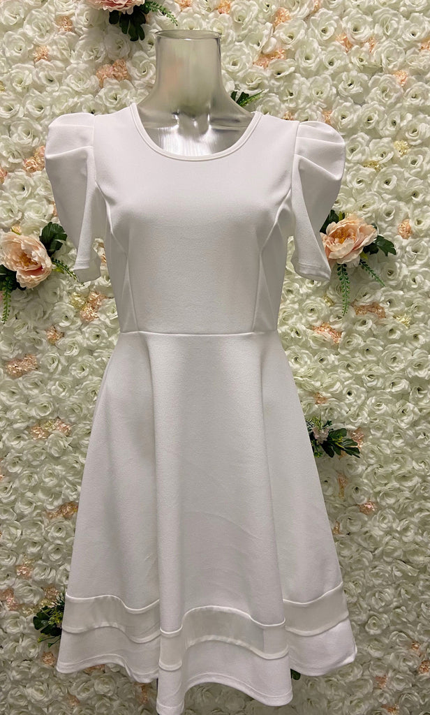 Puffed Sleeves Midi Dress (FINAL SALE)