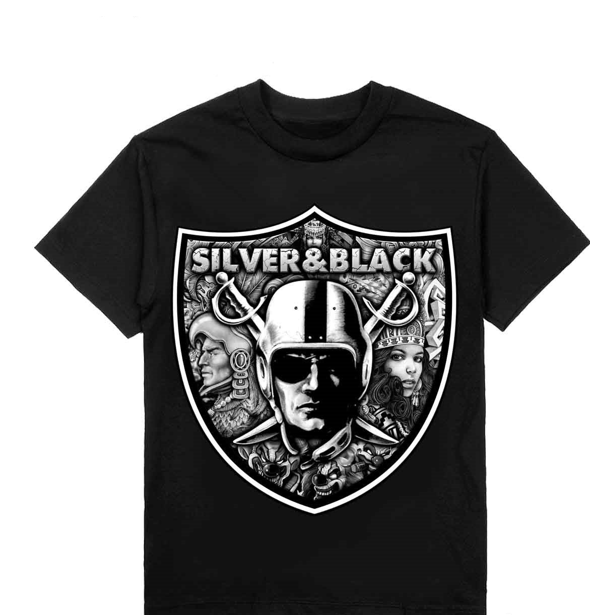 Raiders Black Graphic T Shirt Dress
