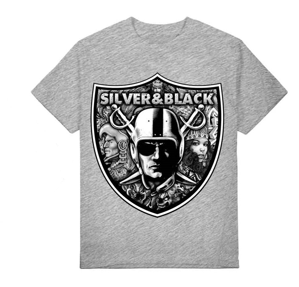 Raiders Aztec Shield Graphic Tee