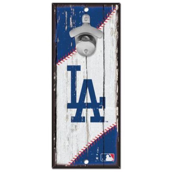 LA Dodgers Wooden Bottle Opener