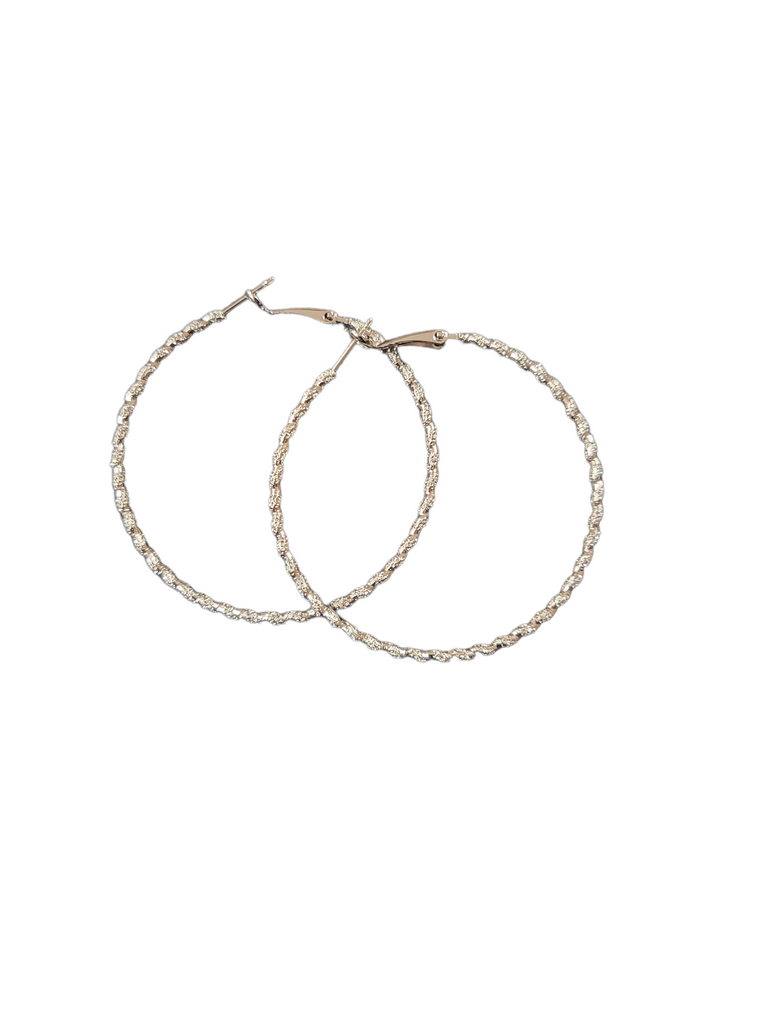 Gold Dipped Hoop Earrings