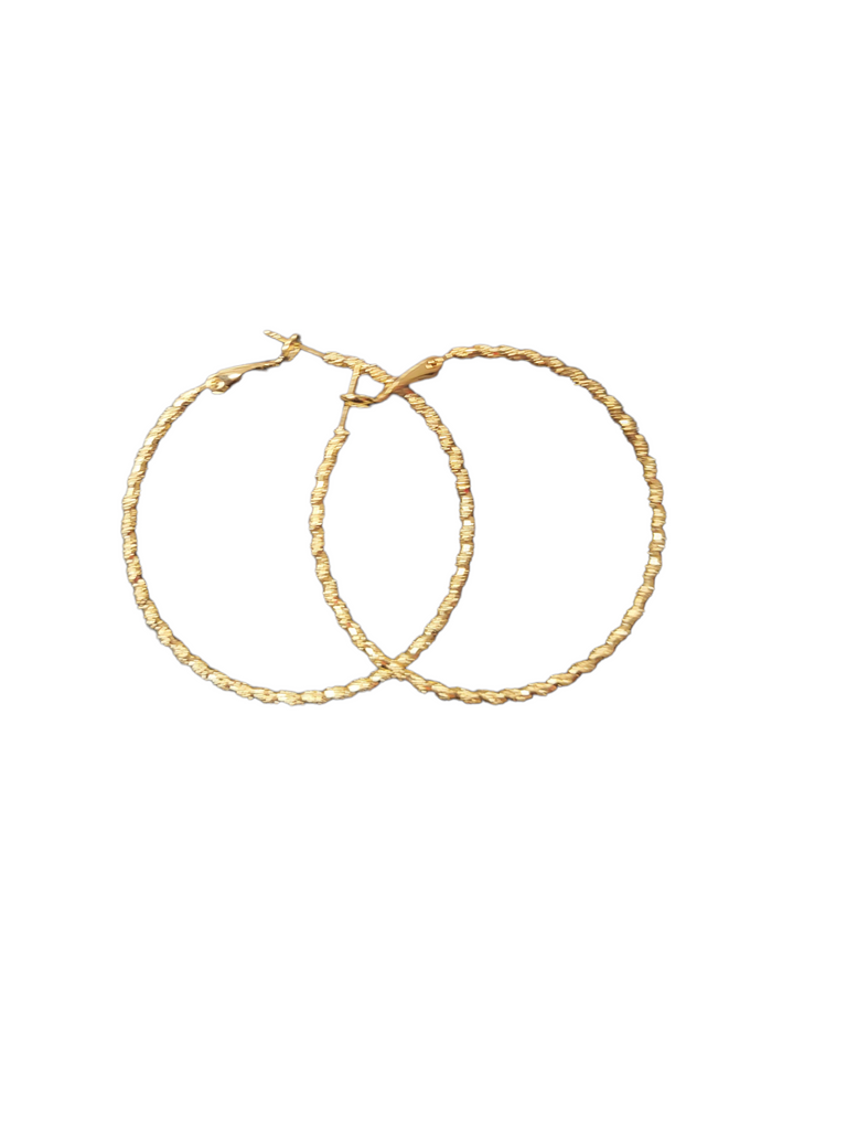 Gold Dipped Hoop Earrings