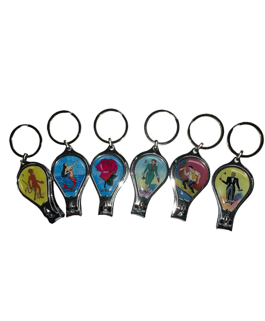 Loteria Nail Clipper Keychain
