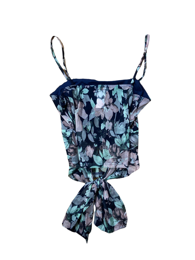 Tie Back Floral Top 3321