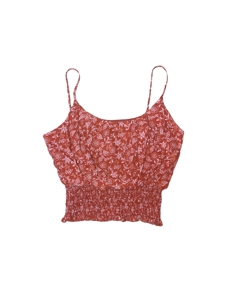 Gauze Print Smocked Rushed Top FM 3346 ( FINAL SALE )