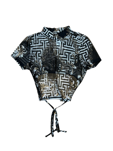 Open Back Mesh Top 3313