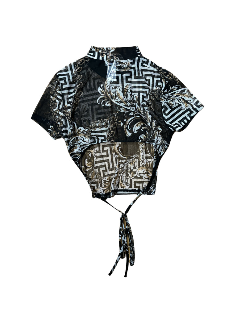 Open Back Mesh Top 3313