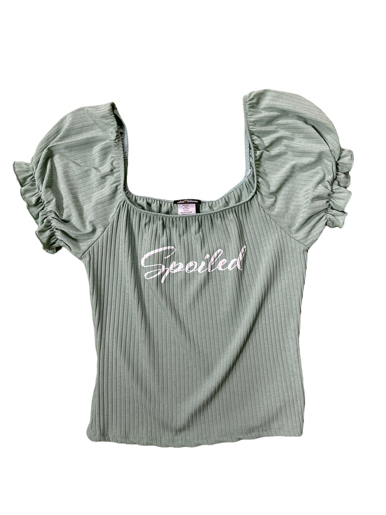 Spoiled Graphic Rib Top 1933