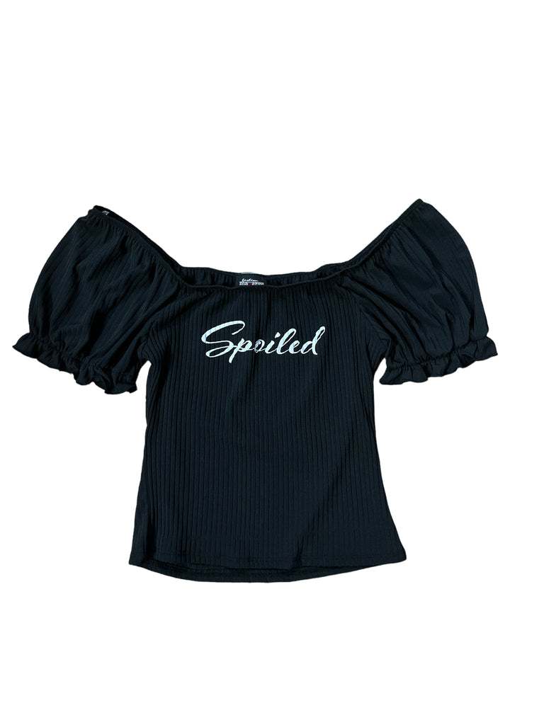 Spoiled Graphic Rib Top 1933