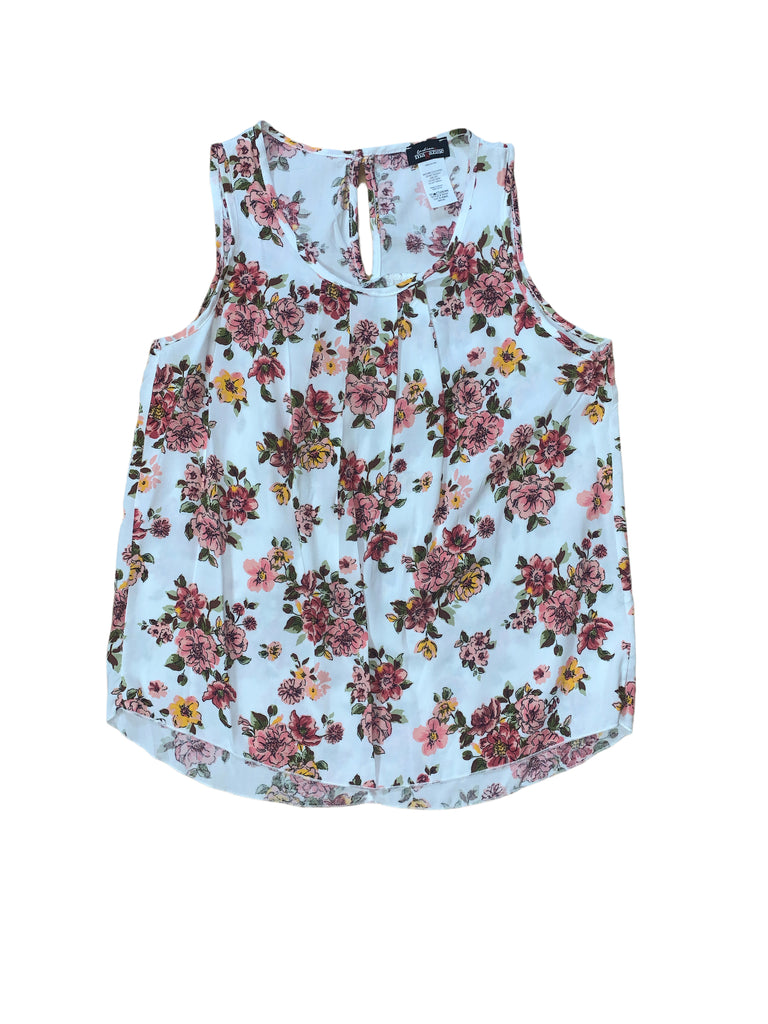 Floral Pintuck Sleeveless Top 3315 ( FINAL SALE )