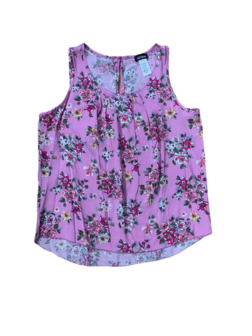 Floral Pintuck Sleeveless Top 3315 ( FINAL SALE )