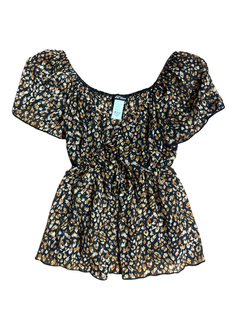 Off Shoulder Rushed Top 3579