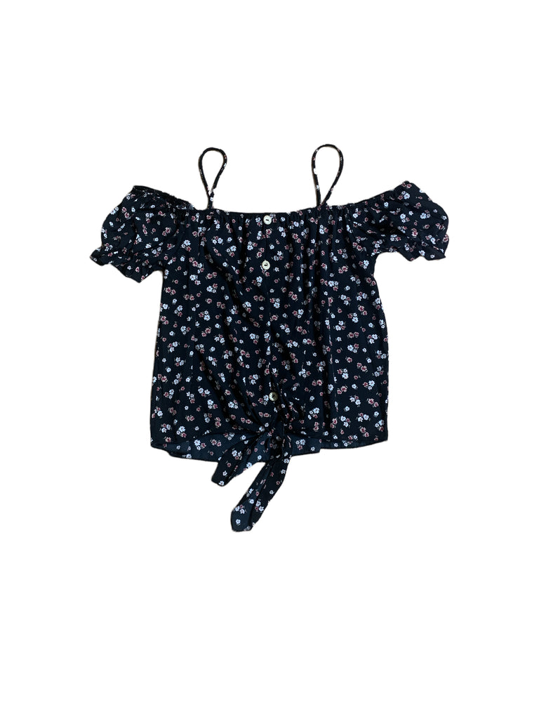 Button Trim Off Shoulder Top 3672 (FINAL SALE)