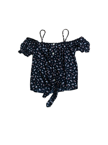 Button Trim Off Shoulder Top 3672 (FINAL SALE)