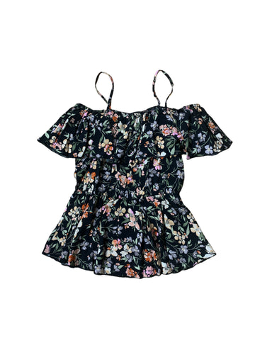 Challie Print Ruffle Off Shoulder Top 3632