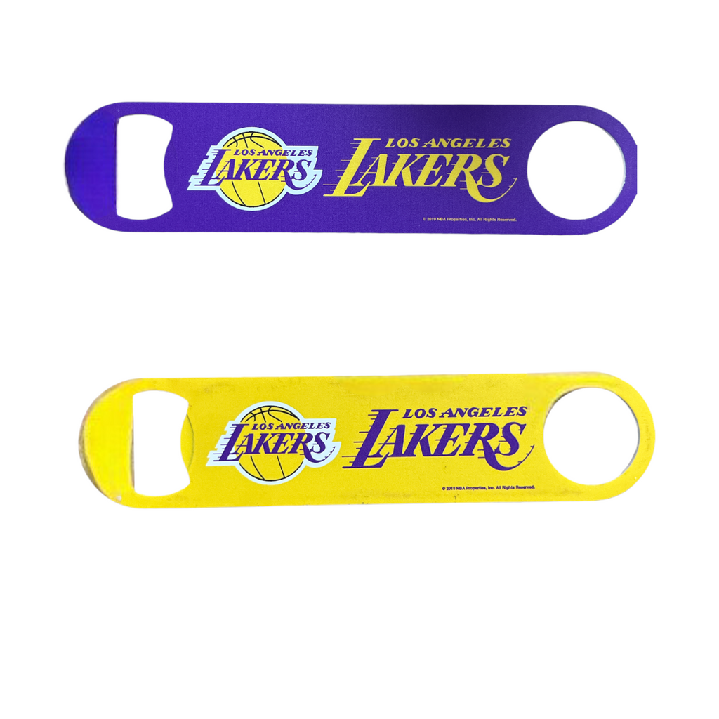 LA Lakers Stainless Steel Two Sided Bottle Opener