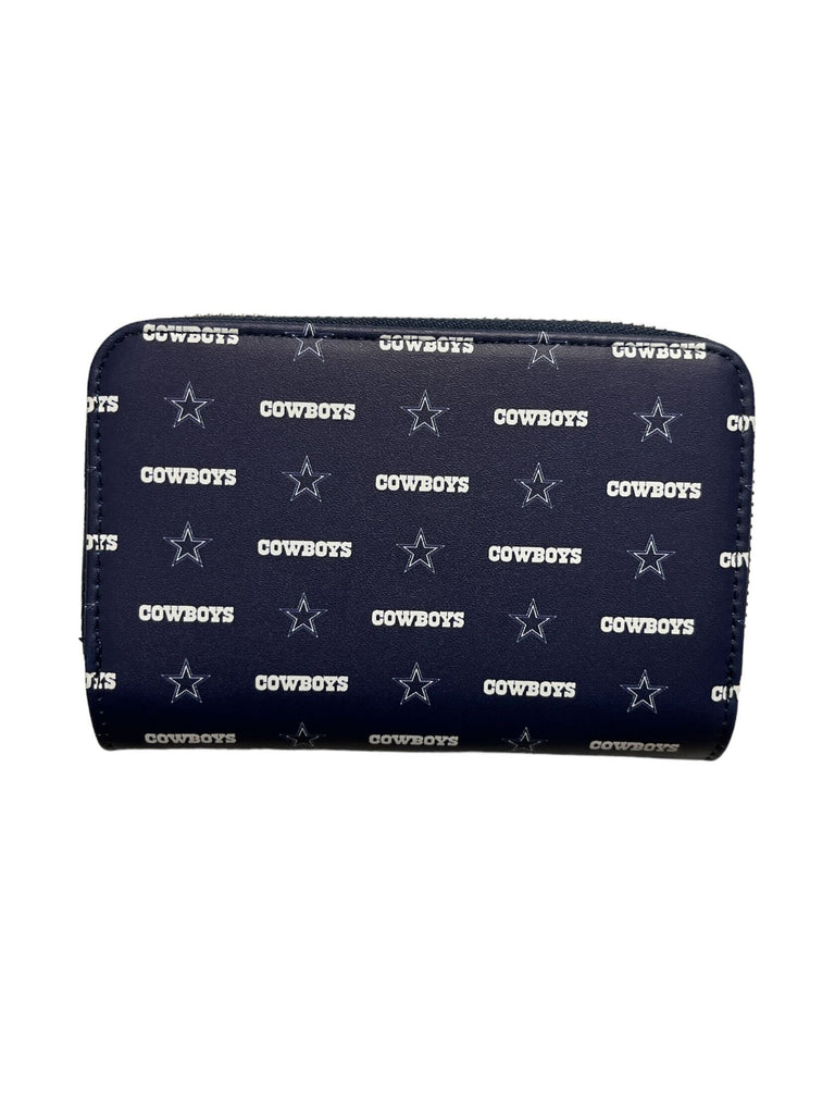 Cowboys Stitched Zip Around Wallet