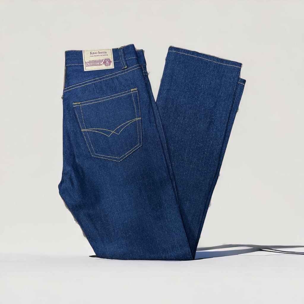 Knobetta Denim Pants Streight Leg Denim Blue