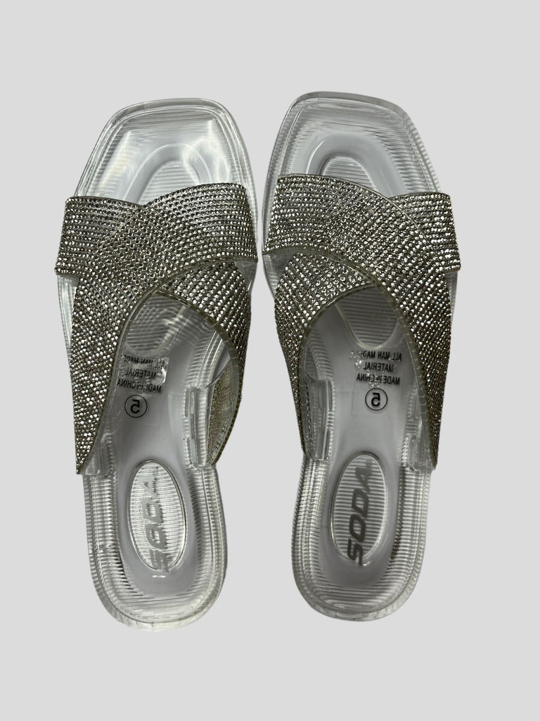 Picture Rhinestone Sandals