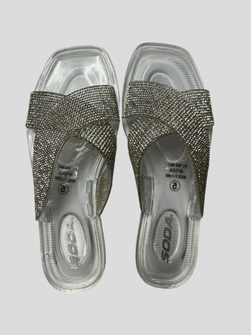 Picture Rhinestone Sandals