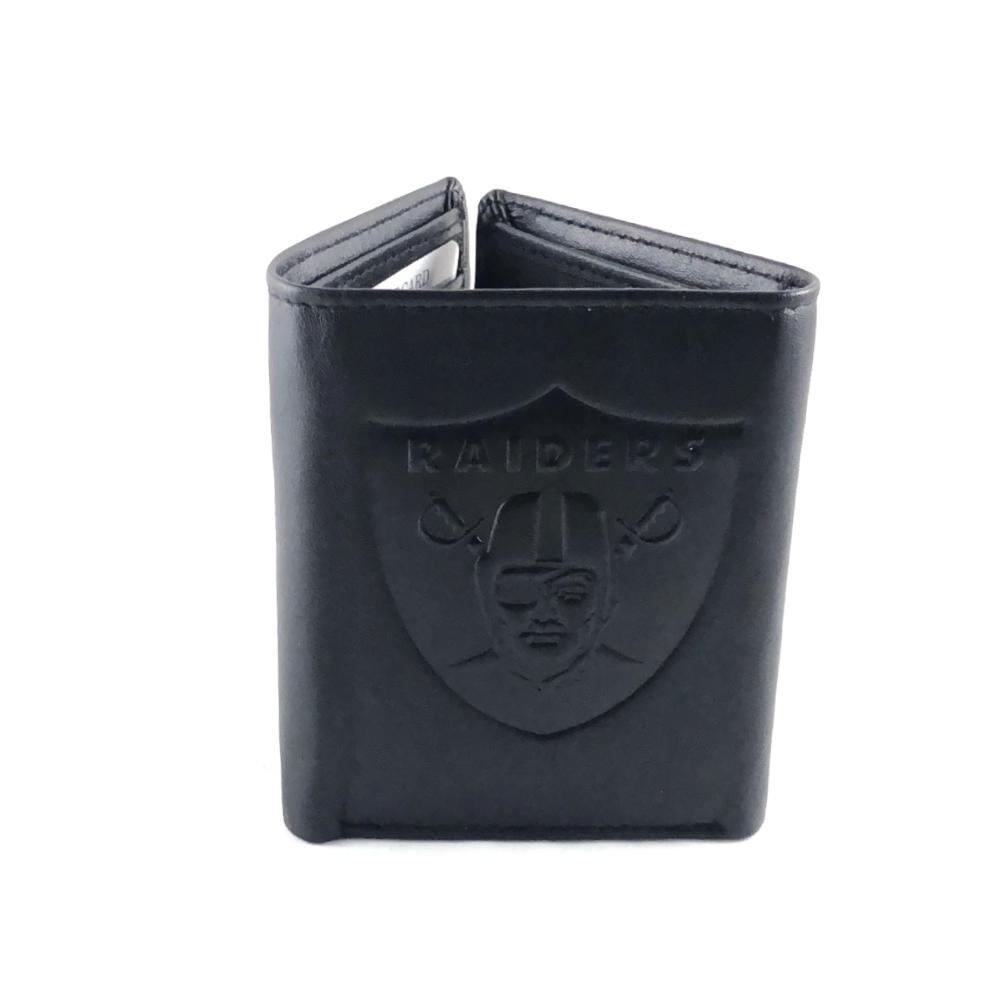 Oakland Raiders Leather Tri-Fold Wallet