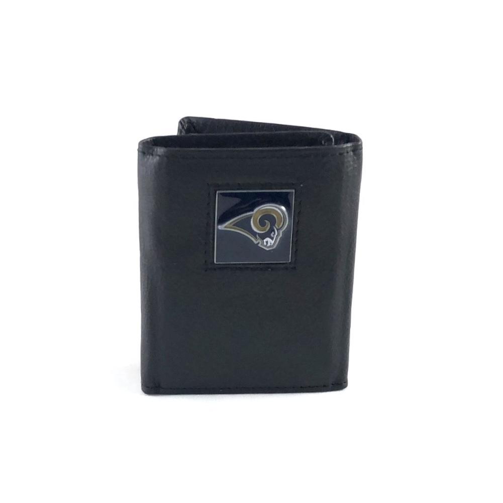 LA Rams Leather Tri Fold Emblem Wallet