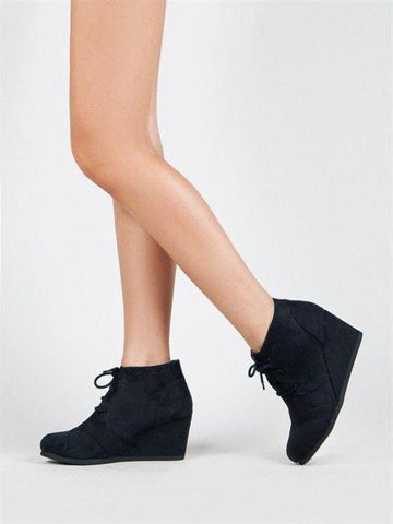 Rex Wedge Booties