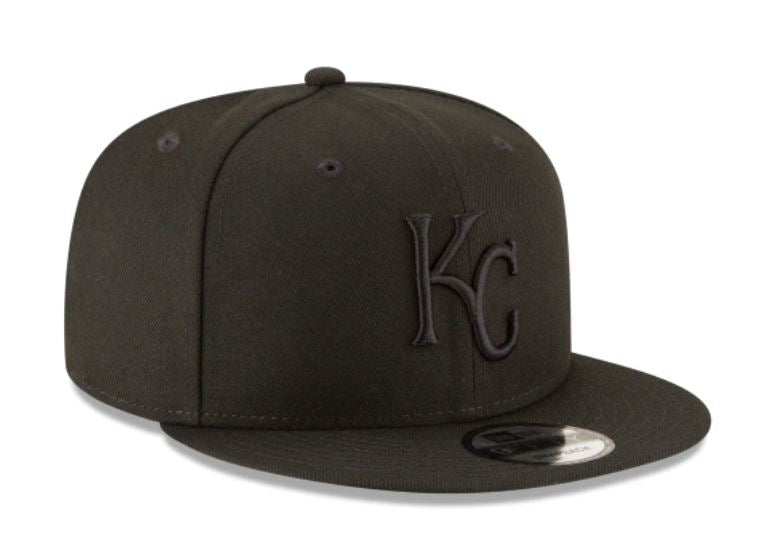 Kansas City Royals Basic Black on Black Snapback