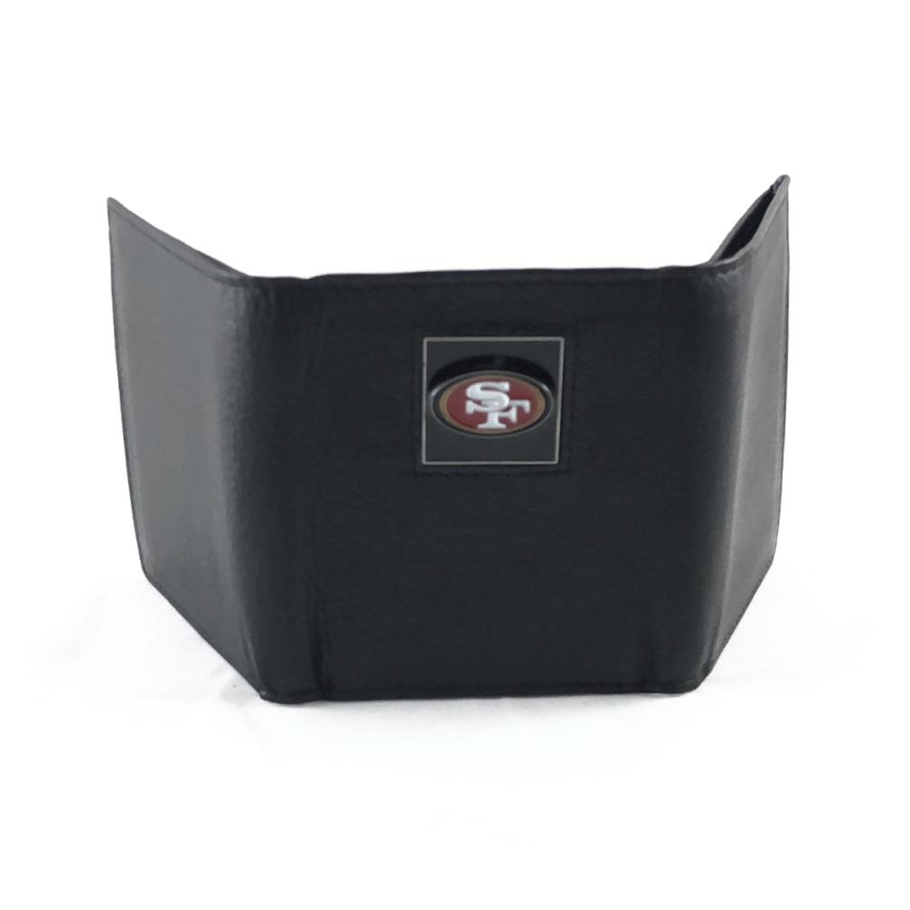 SF 49ers Leather Tri Fold Emblem Wallet