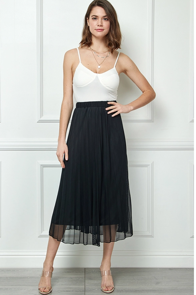 Pleat Lining Skirt H&H 49449