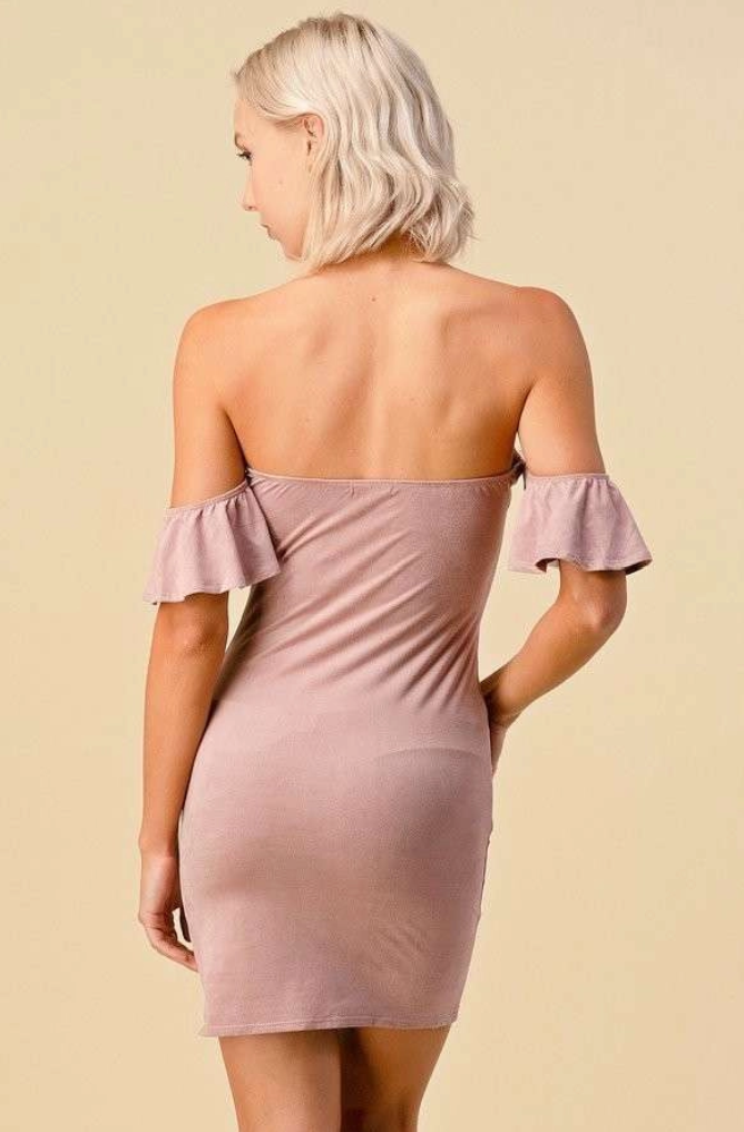 Soft Suede Mini Dress H&H 19773