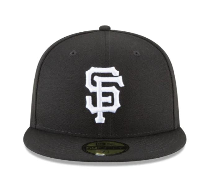 SF Giants Black & White Fitted Cap