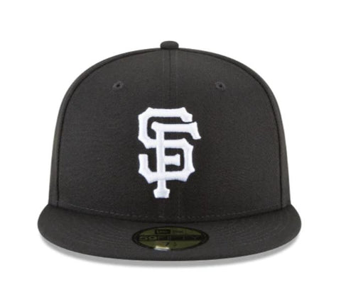 SF Giants Black & White Fitted Cap