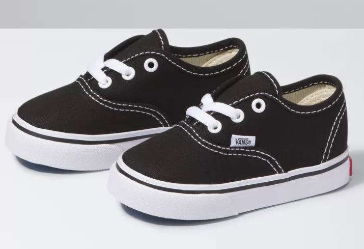 Toddler Vans The Authentic Black ( FINAL SALE )