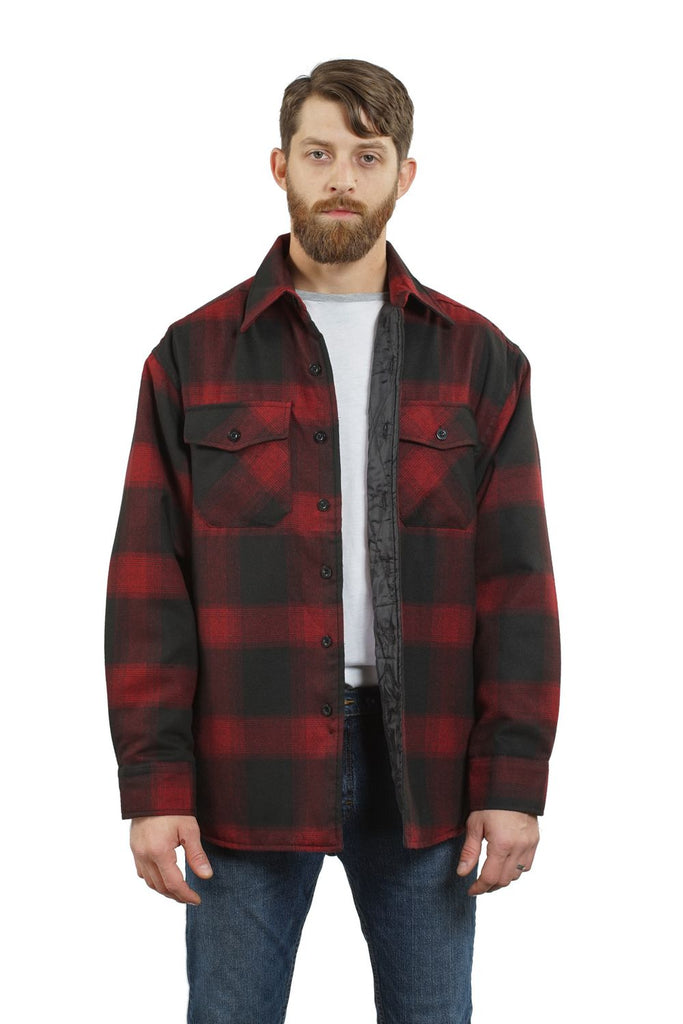 Yago Flannel Penalton Jacket Red/Gray 5F
