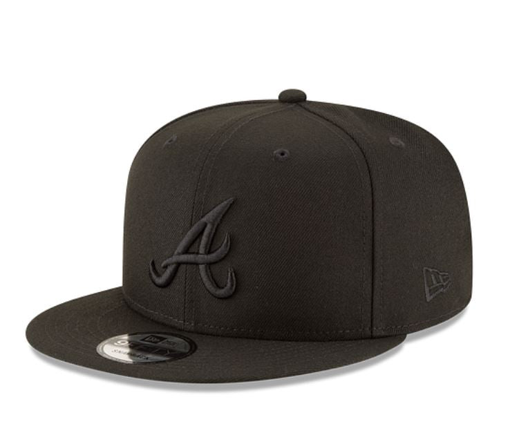 Atlanta Braves Black Snapback