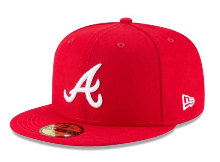 Atlanta Braves Scarlet Fitted Cap