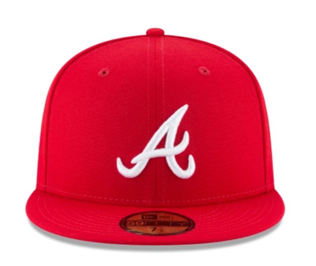 Atlanta Braves Scarlet Fitted Cap