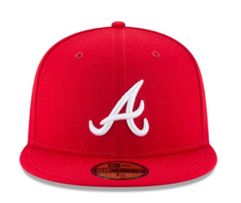 Atlanta Braves Scarlet Fitted Cap