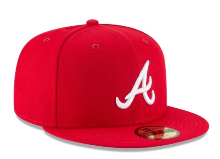 Atlanta Braves Scarlet Fitted Cap