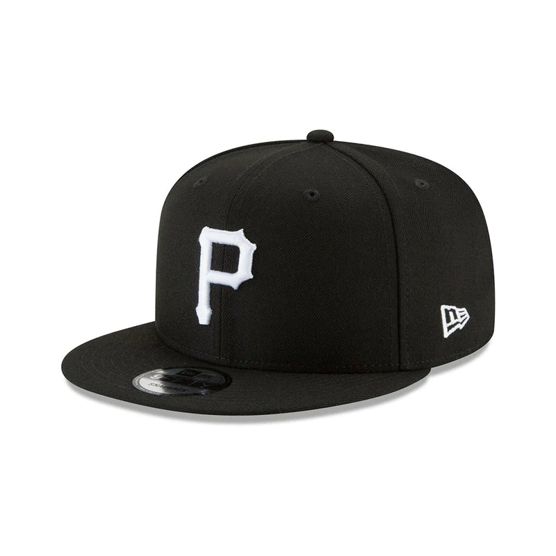 Pittsburgh Pirates Black White Snapback