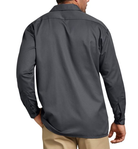 Dickies Long Sleeve Work Shirt Charcoal