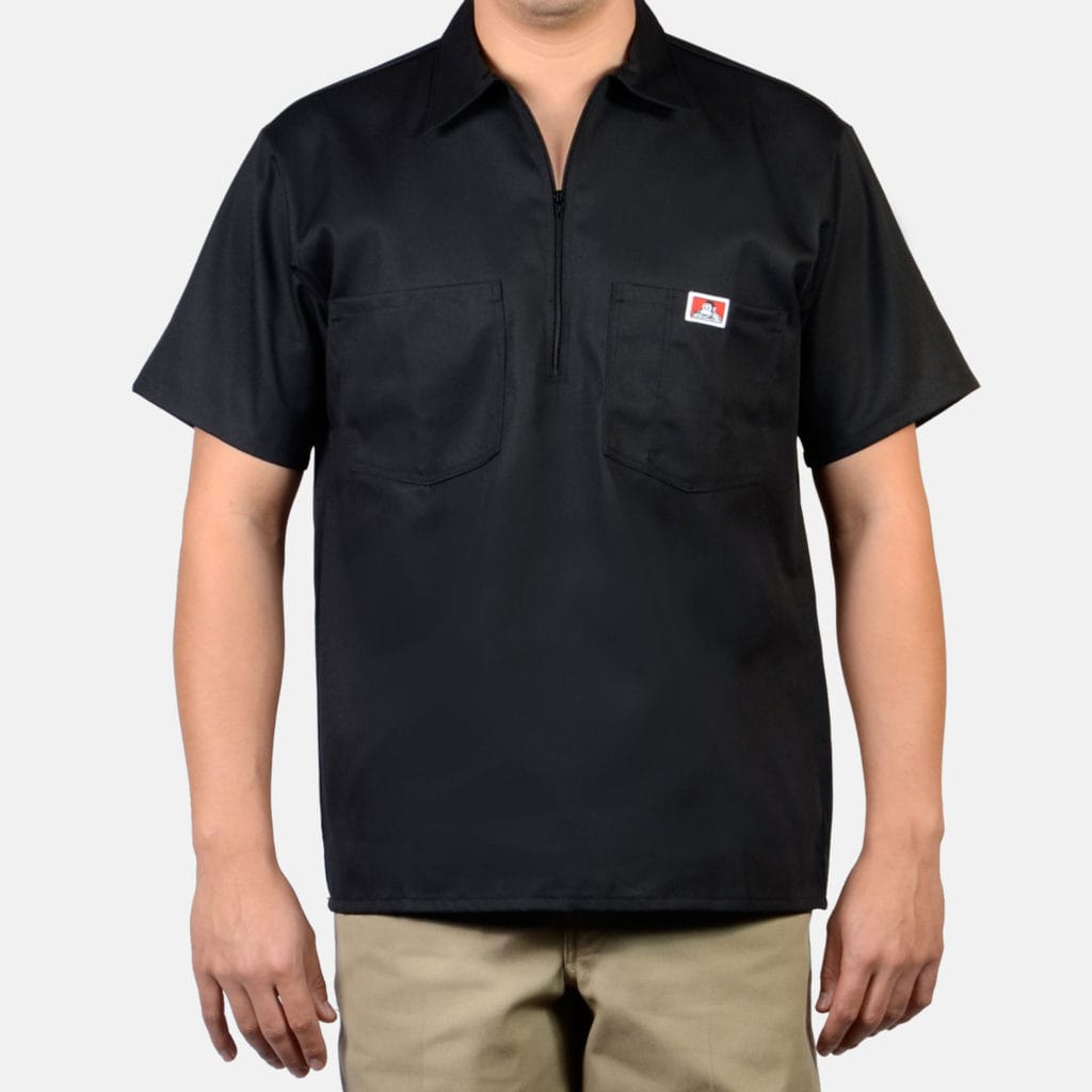 Ben Davis Short Sleeve Half Zip Shirts